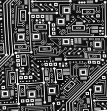 Load image into Gallery viewer, Black &amp; White Circuit Board Face Mask
