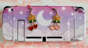 Pink Heart Cherry Charm