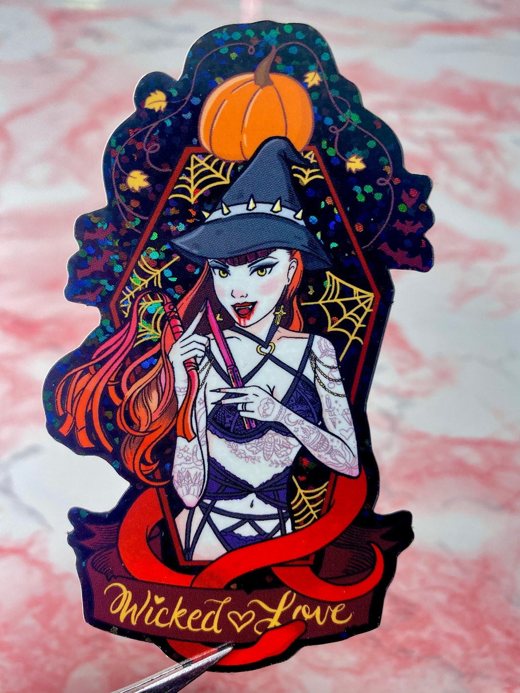 Ai Atelier x Lani Mae Halloween Wicked Love Babe Sticker | Limited Edition