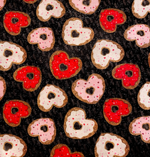 Load image into Gallery viewer, Glittery Heart Donuts Face Mask
