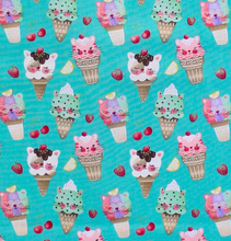 Load image into Gallery viewer, Ice Cream Cats Face Mask
