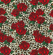 Load image into Gallery viewer, Leopard &amp; Roses Face Mask
