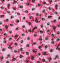 Load image into Gallery viewer, Pink Tie Dye Paw Print Face Mask
