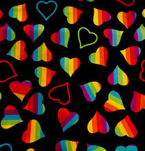 Load image into Gallery viewer, Rainbow Heart Face Mask
