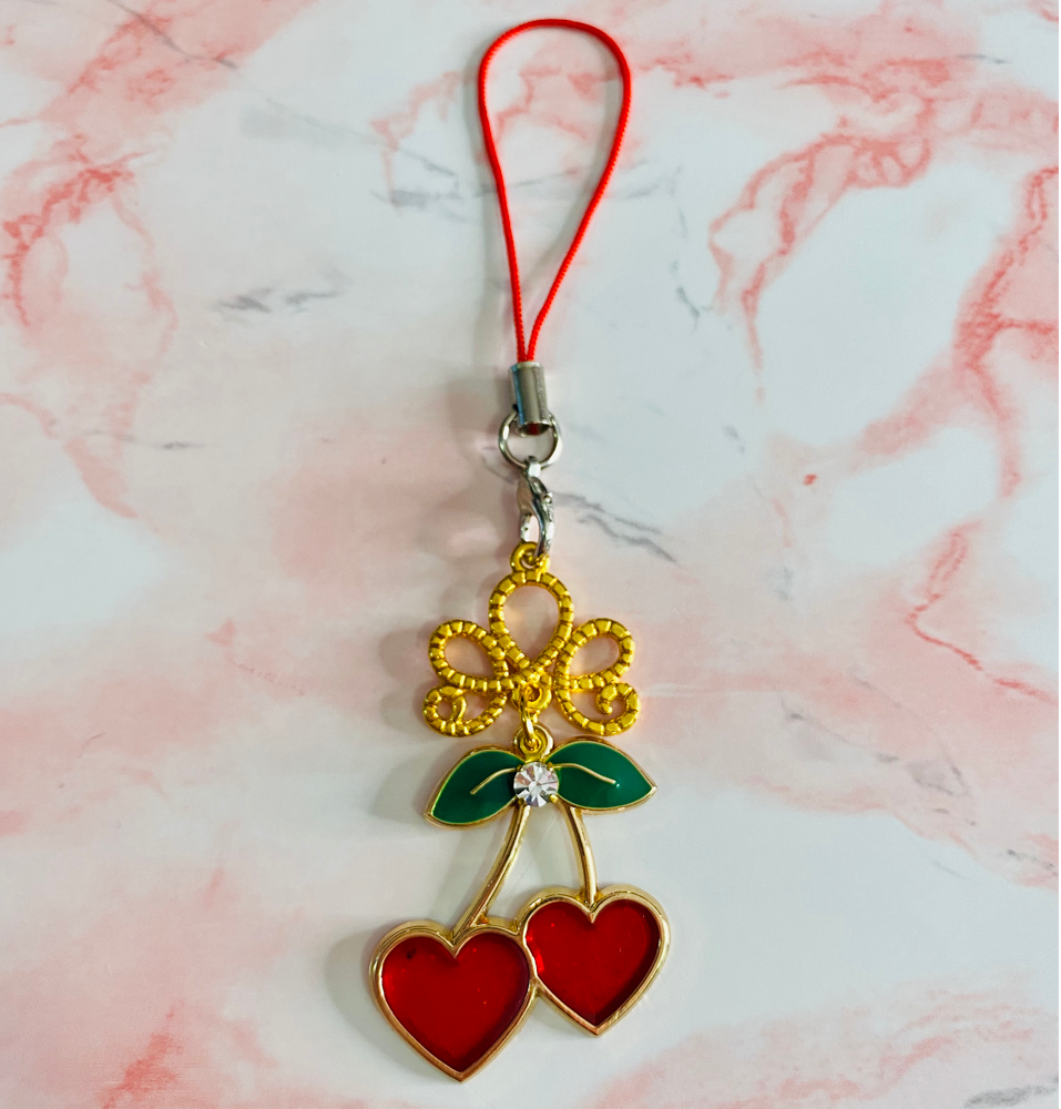 Red Heart Cherry Charm